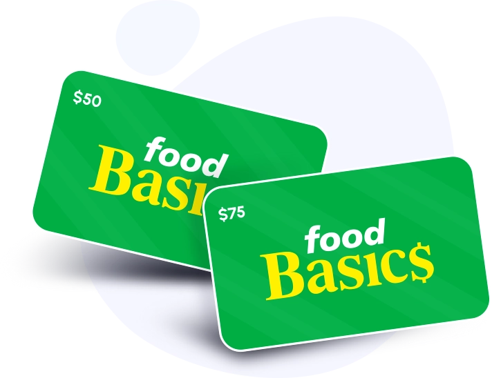 $50 FOOD BASICS Gift Card